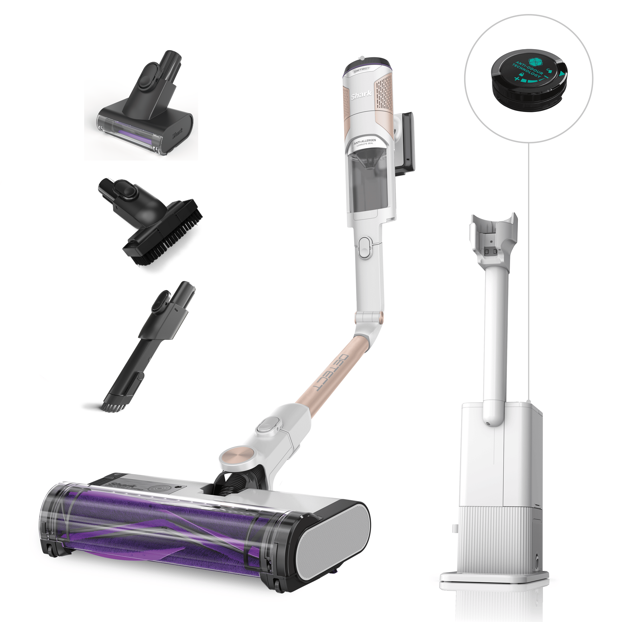 Shark Detect Clean&Empty Auto-Empty Sistemli Turbo Başlıklı Şarjlı Dikey Süpürge 2L