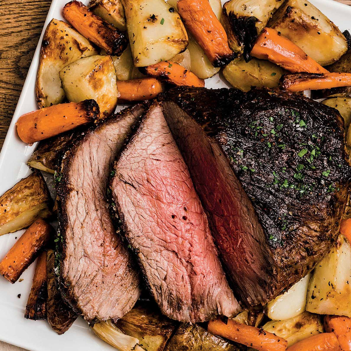 Kök Sebzeli Dana Roast ve Tava Sosu