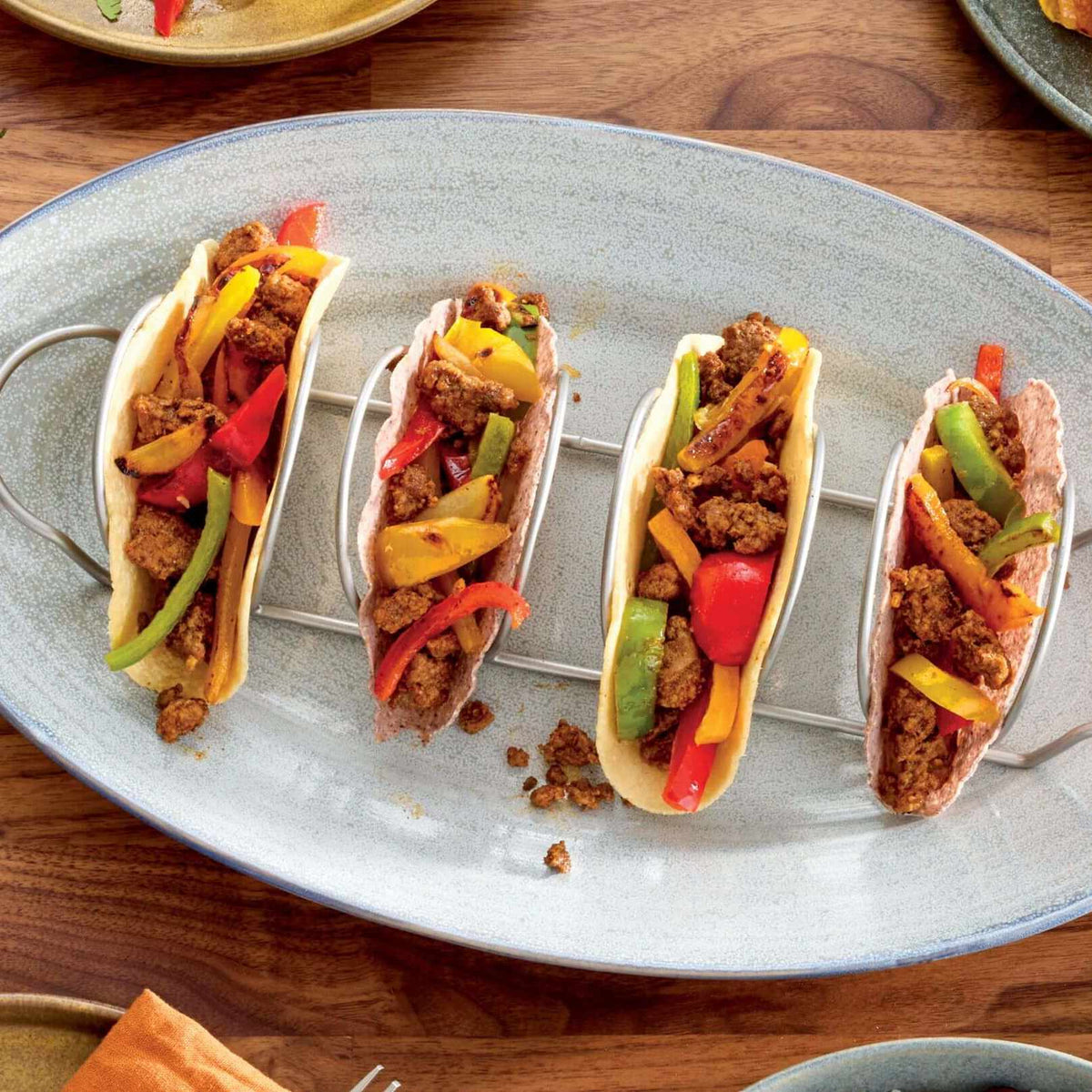 Pirinç ve Fasulyeli Dana Tacos
