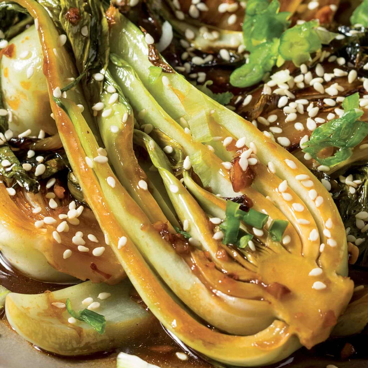 Susamlı Soyalı Kızarmış Bok Choi
