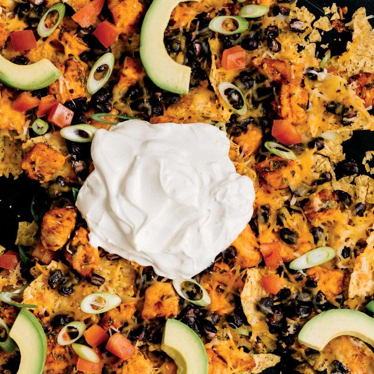 Peynirli Tavuklu Nachos