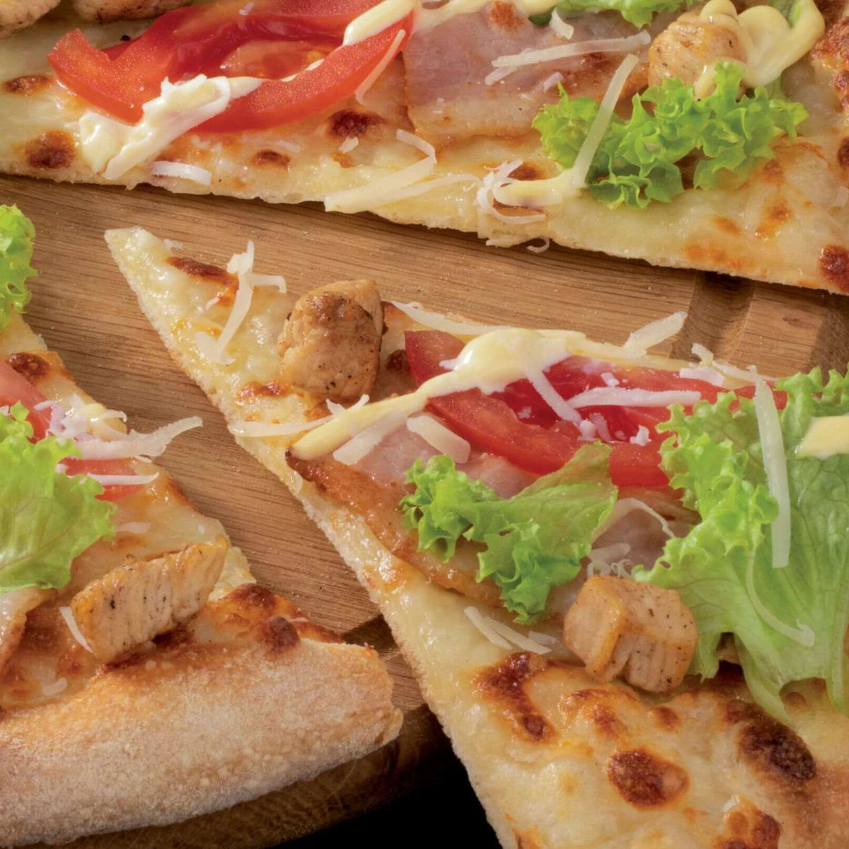 Tavuklu BLT Flatbread Pizza