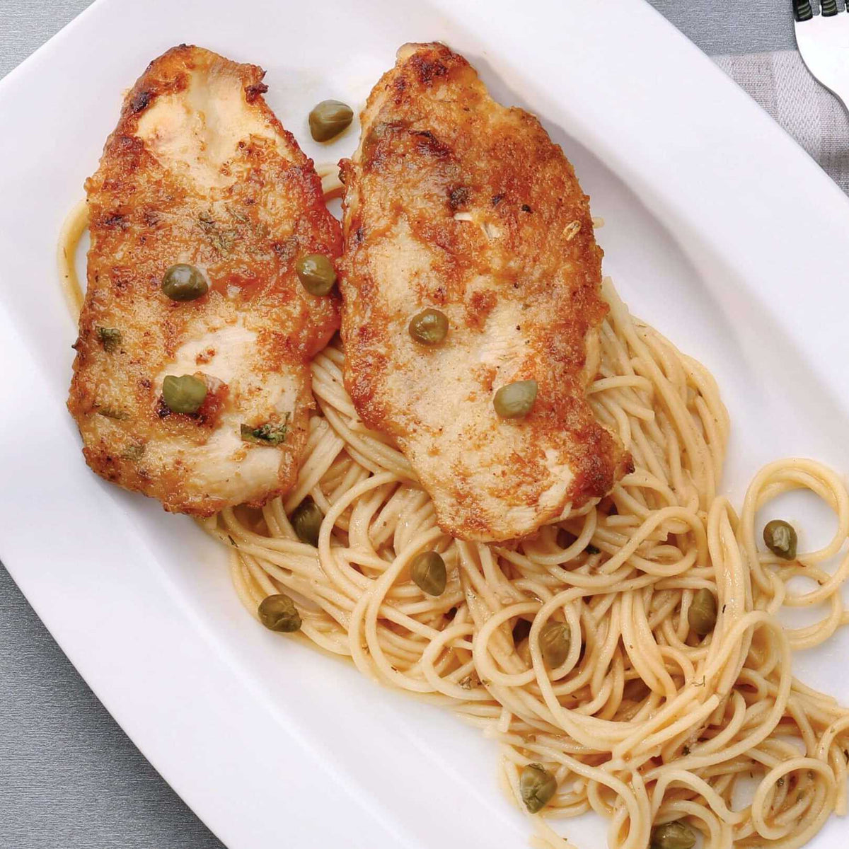 Tavuk Piccata Makarna