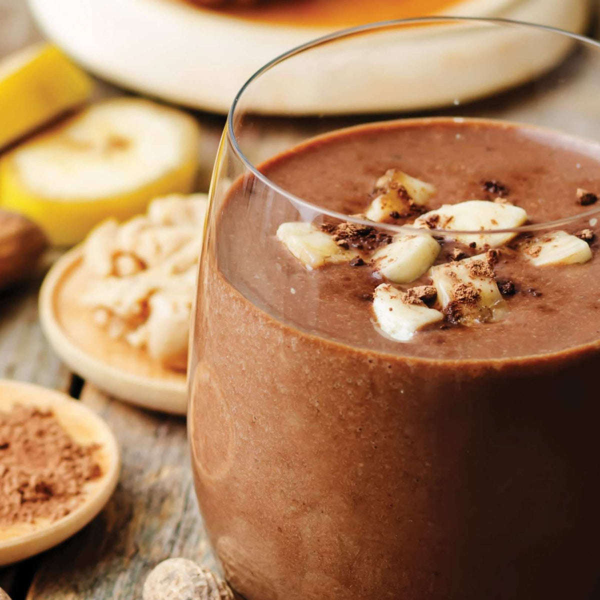 Çikolatalı Fıstık Ezmeli Muz Smoothie
