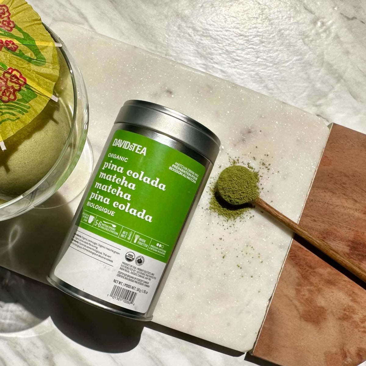DAVIDsTEA Piña Colada Matcha dondurma