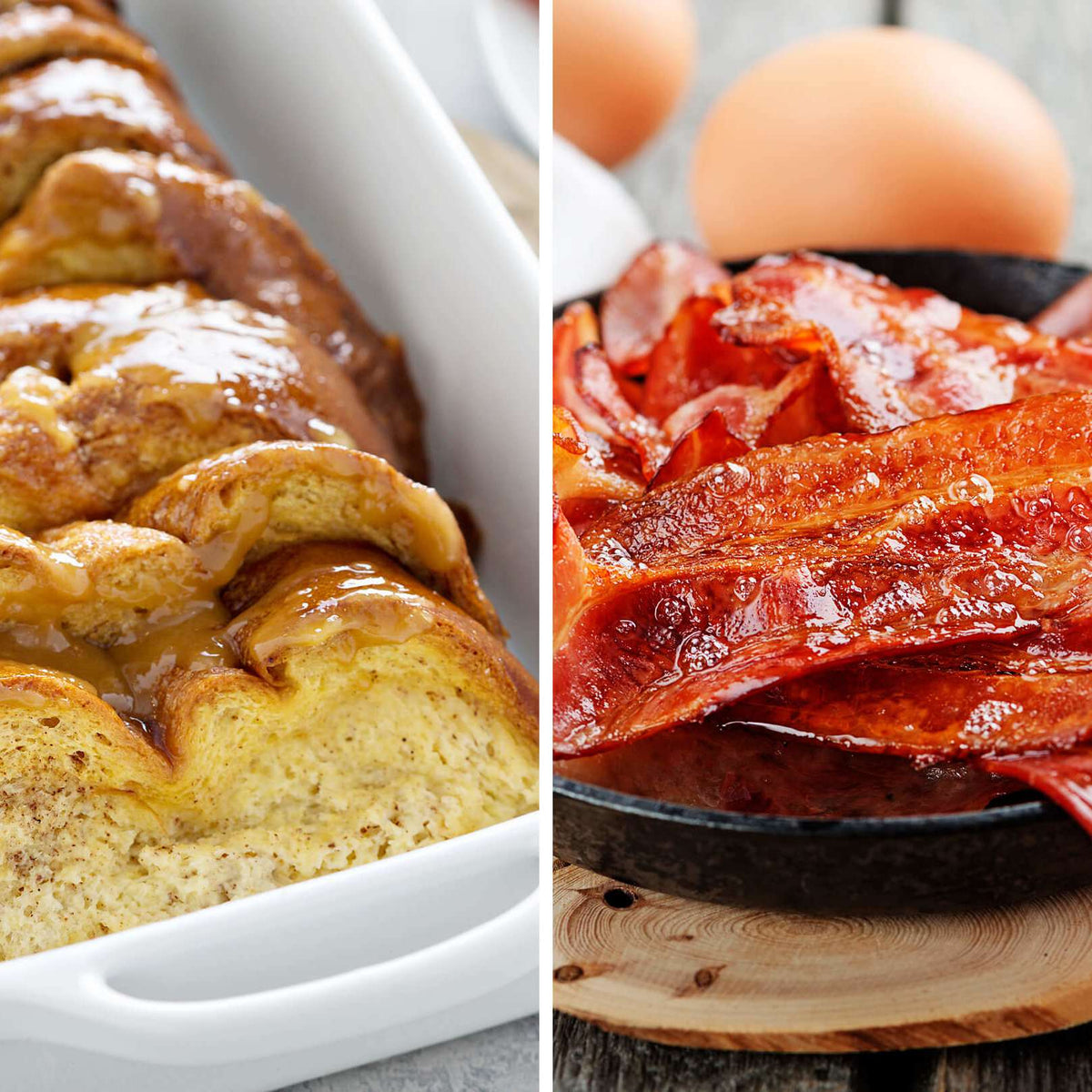 Fırın French Toast ve Şekerli Pastırma