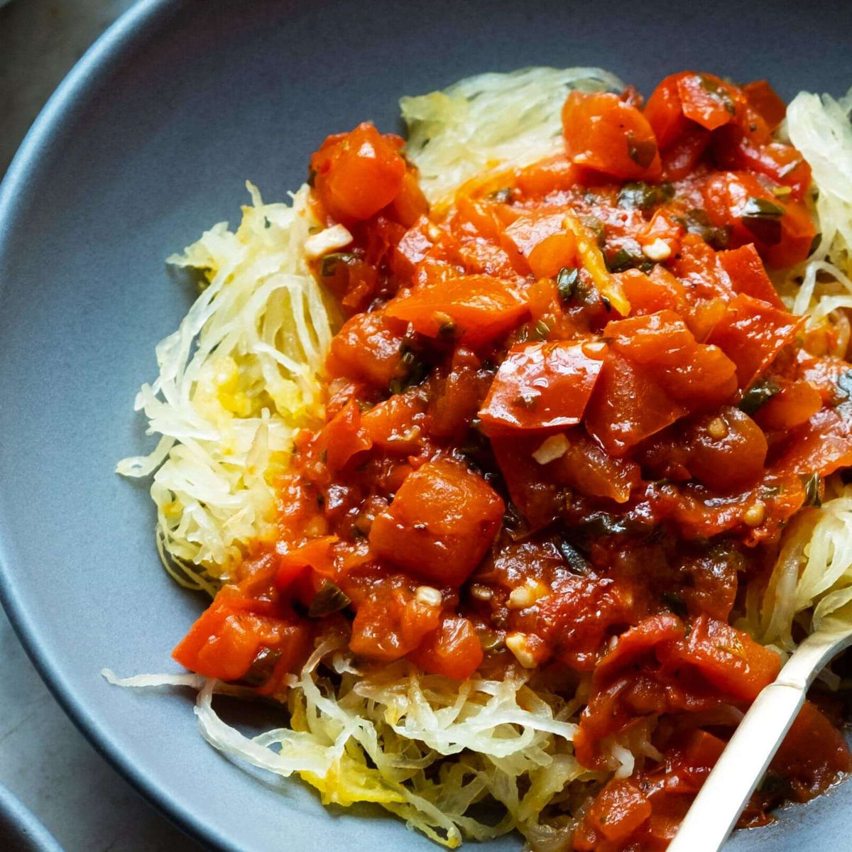 Taze Domates Sosu, Spaghetti Squash ile