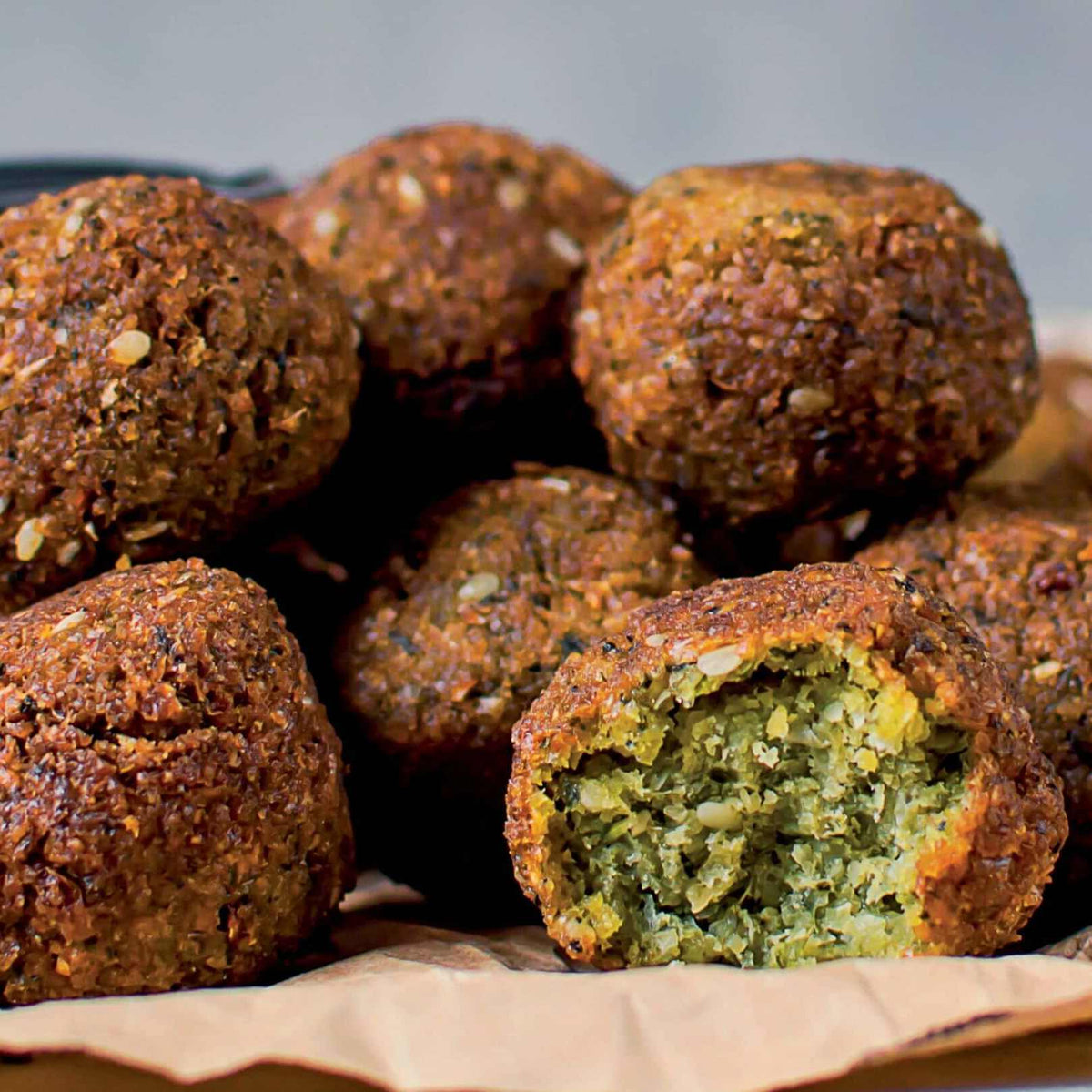 Yunan Falafel ve Kremalı Ispanaklı Orzo