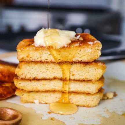 Ballı Tereyağlı Soufflé Pankek