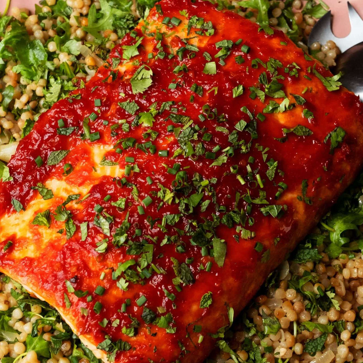 Harissa Baharatlı Somonlu İsrail Kuskusu