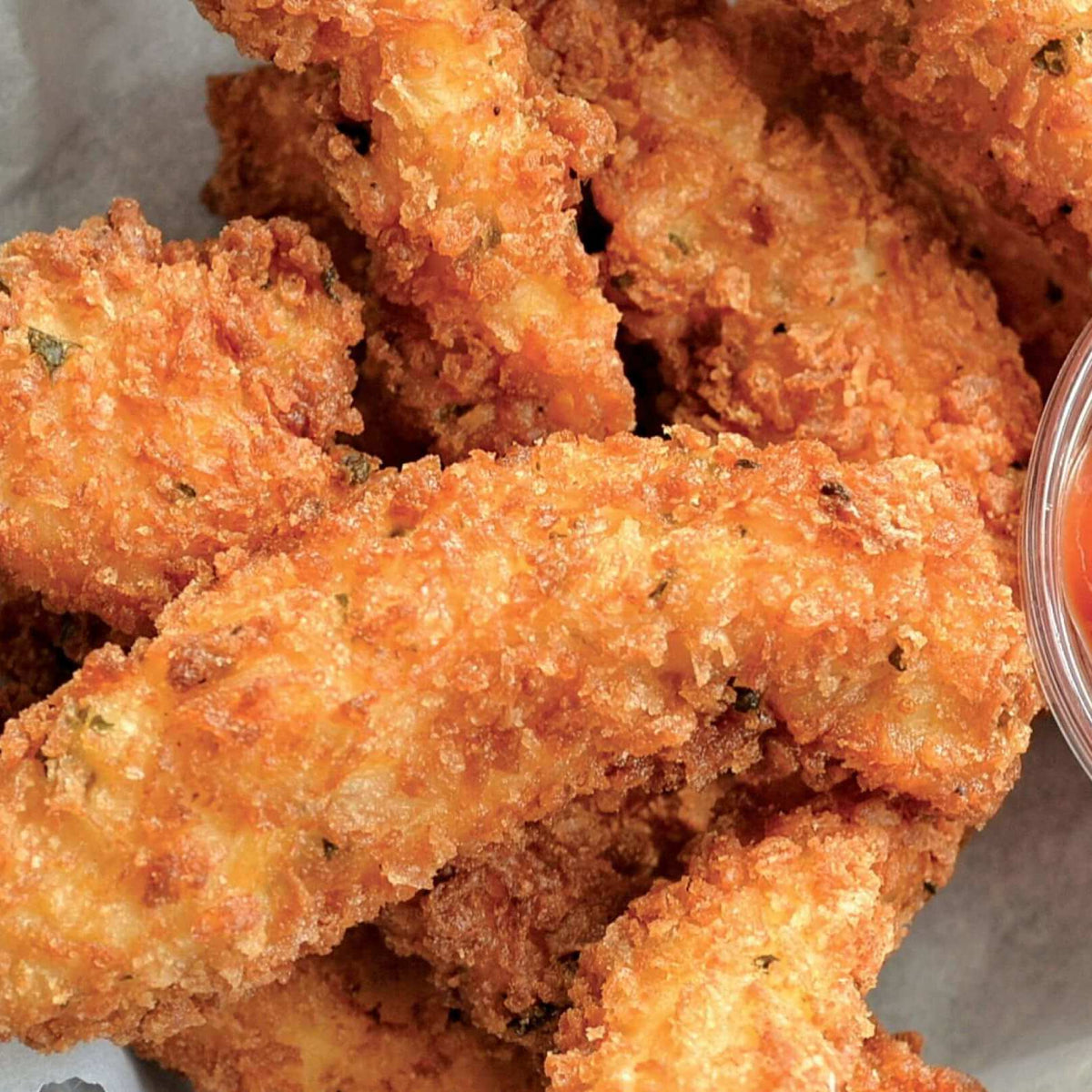 Pretzel Kaplı Tavuk Tenders