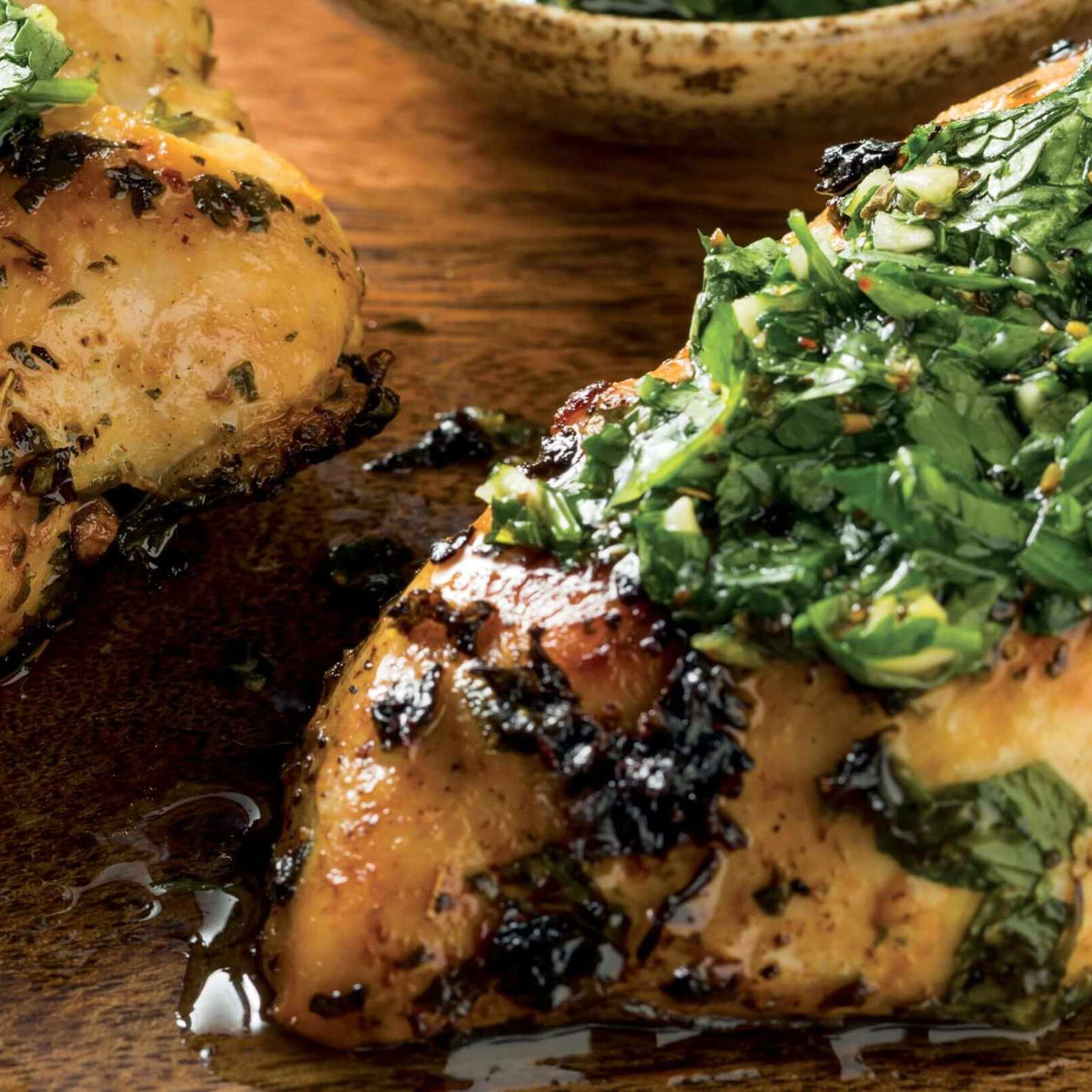 Baharat Ovmalı Tavuk Göğsü, Chimichurri ile