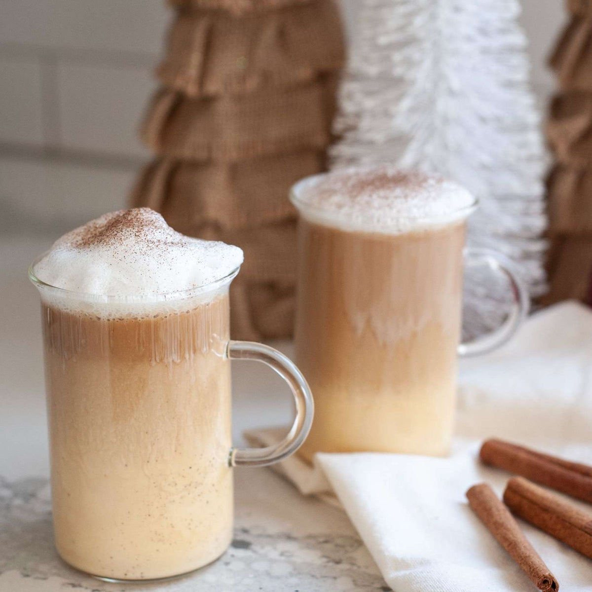 Baharatlı Eggnog Cappuccino