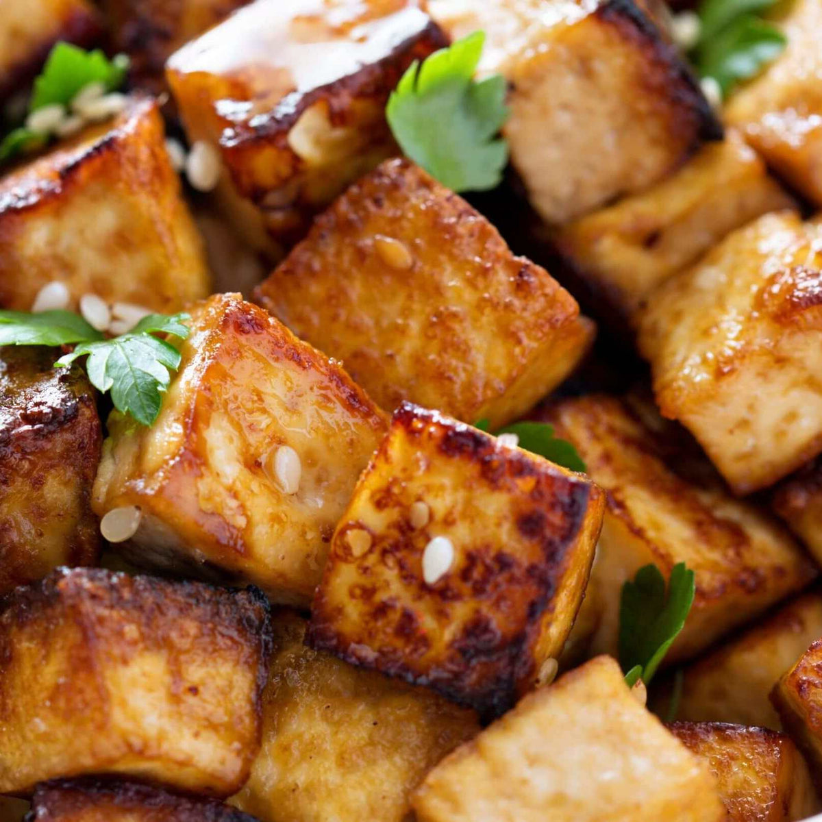 Baharatlı Tofu ve Fırın Yeşil Fasulye