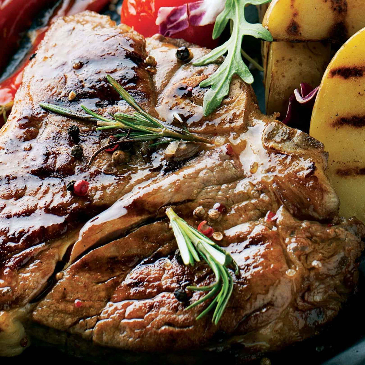 Floransa Usulü Biftek ve Griddle Patates