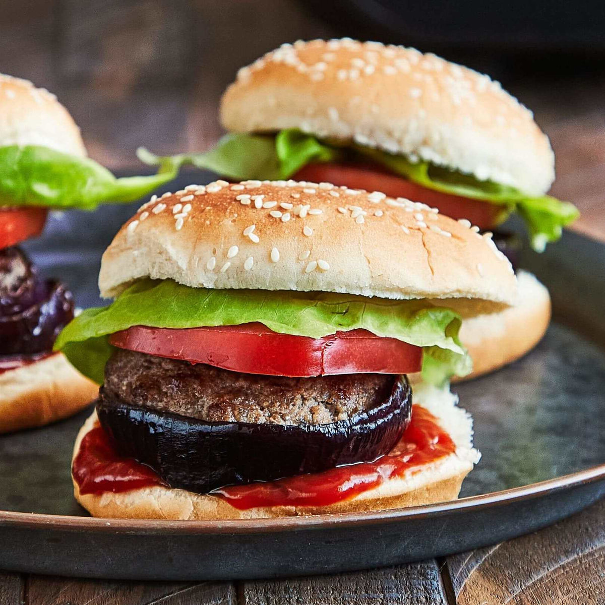 Soğanlı dolgulu burger
