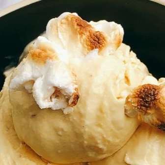 Kavrulmuş marshmallow gelato