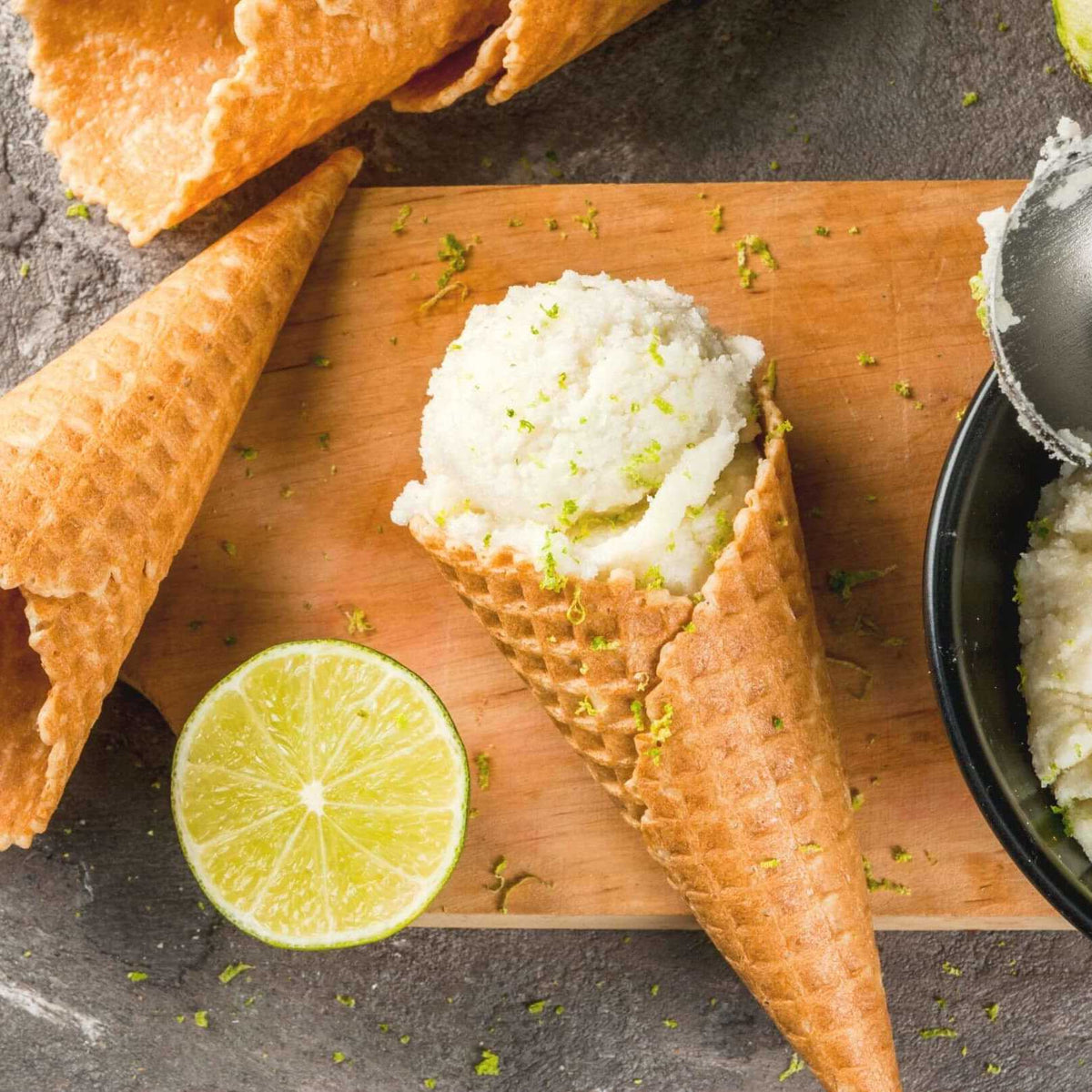 Vegan Key Lime Sorbe