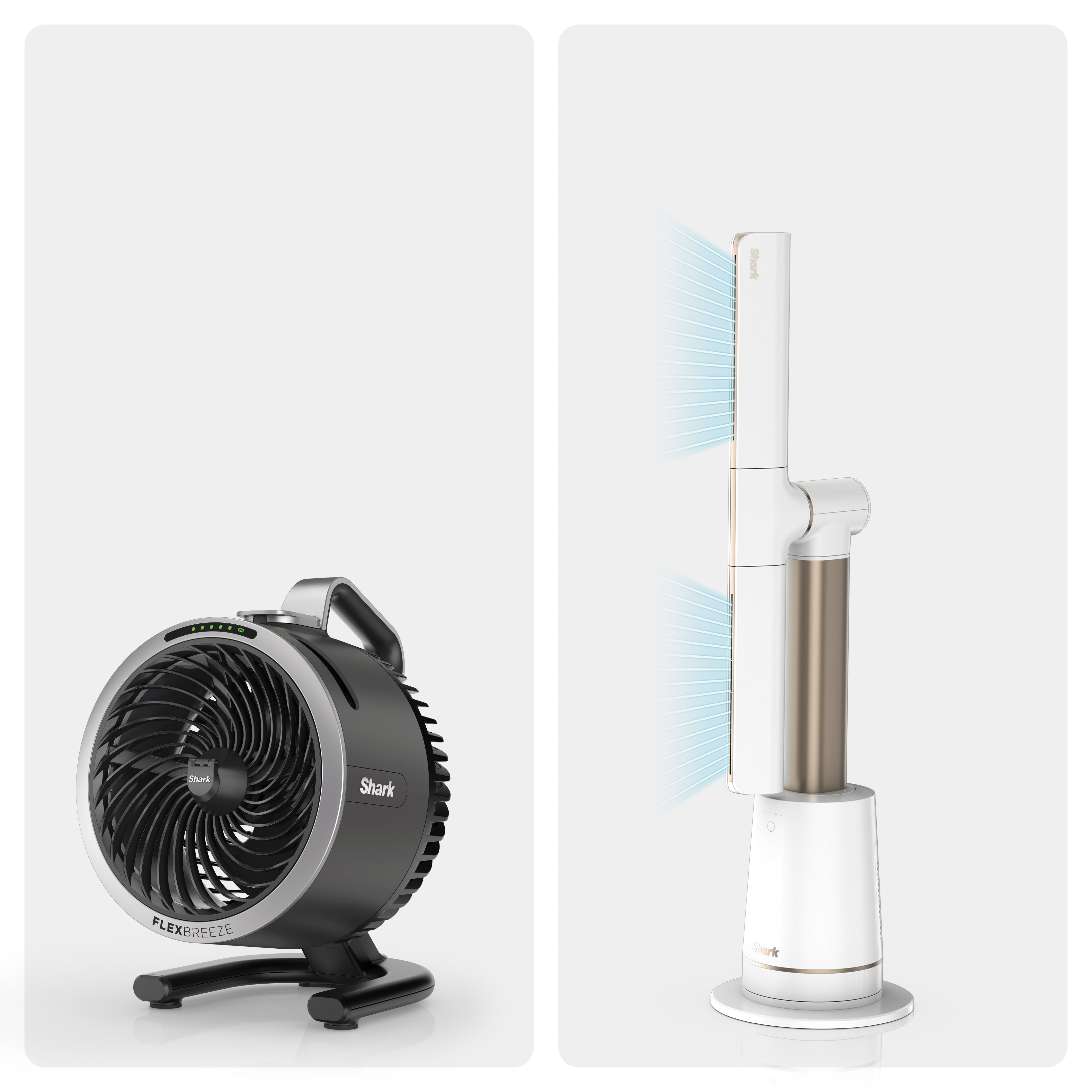Shark TurboBlade Çok Yönlü Yüksek Hızlı Fan + FlexBreeze HydroGo Serinletici Buharlı Fan