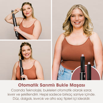 Shark FlexStyle 5-in-1 Saç Kurutma & Şekillendirme Sistemi - Black/Rose Gold