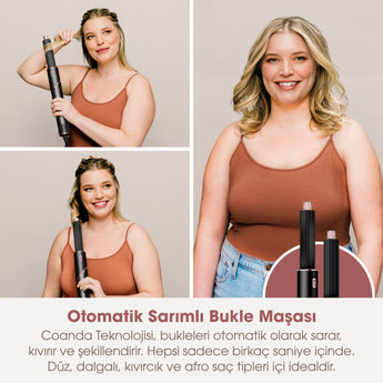 Shark FlexStyle 3-in-1 Saç Kurutma & Şekillendirme Sistemi -Black/Rose Gold