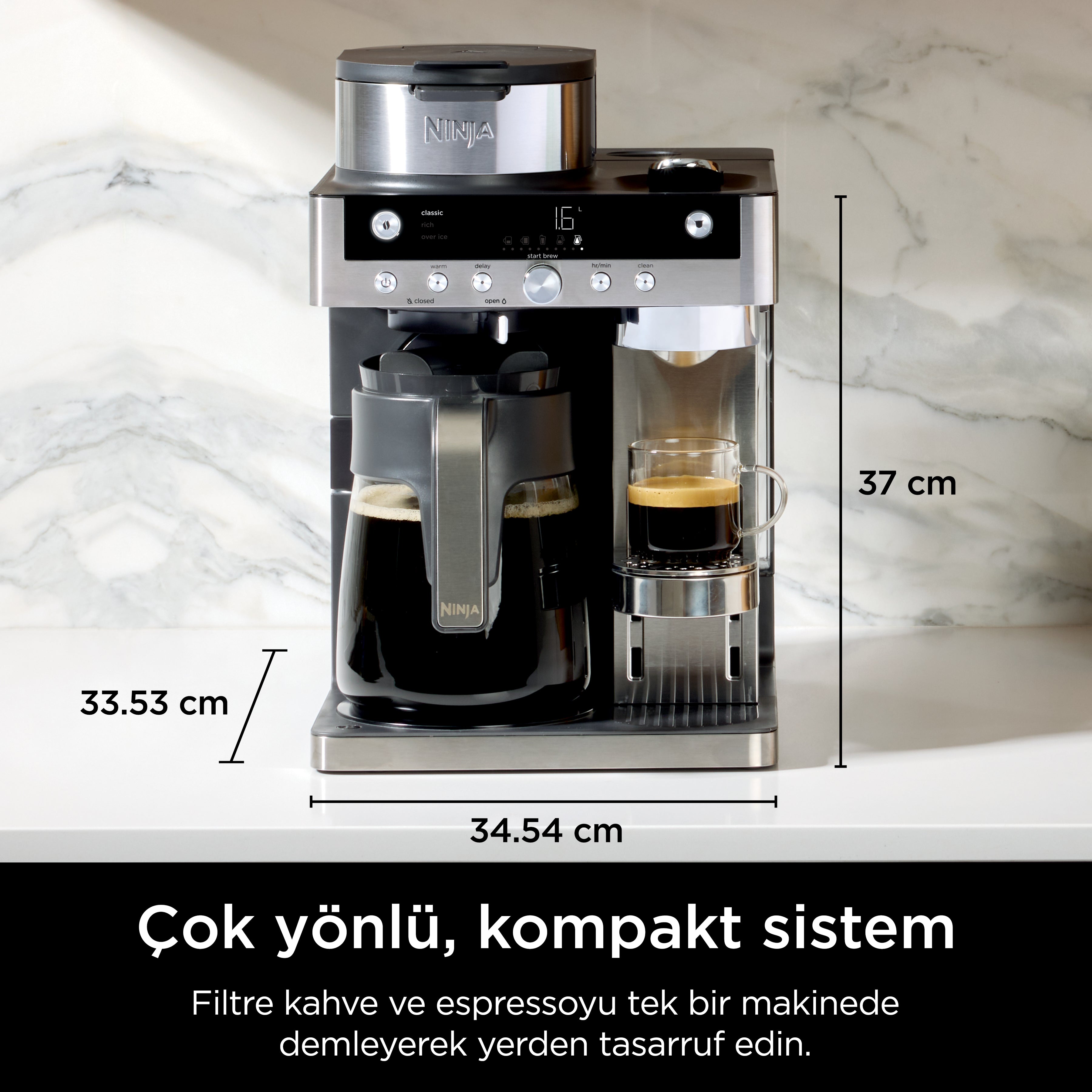 Ninja Prestige Dualbrew Filtre ve Kapsül Kahve Makinesi – Sharkninja