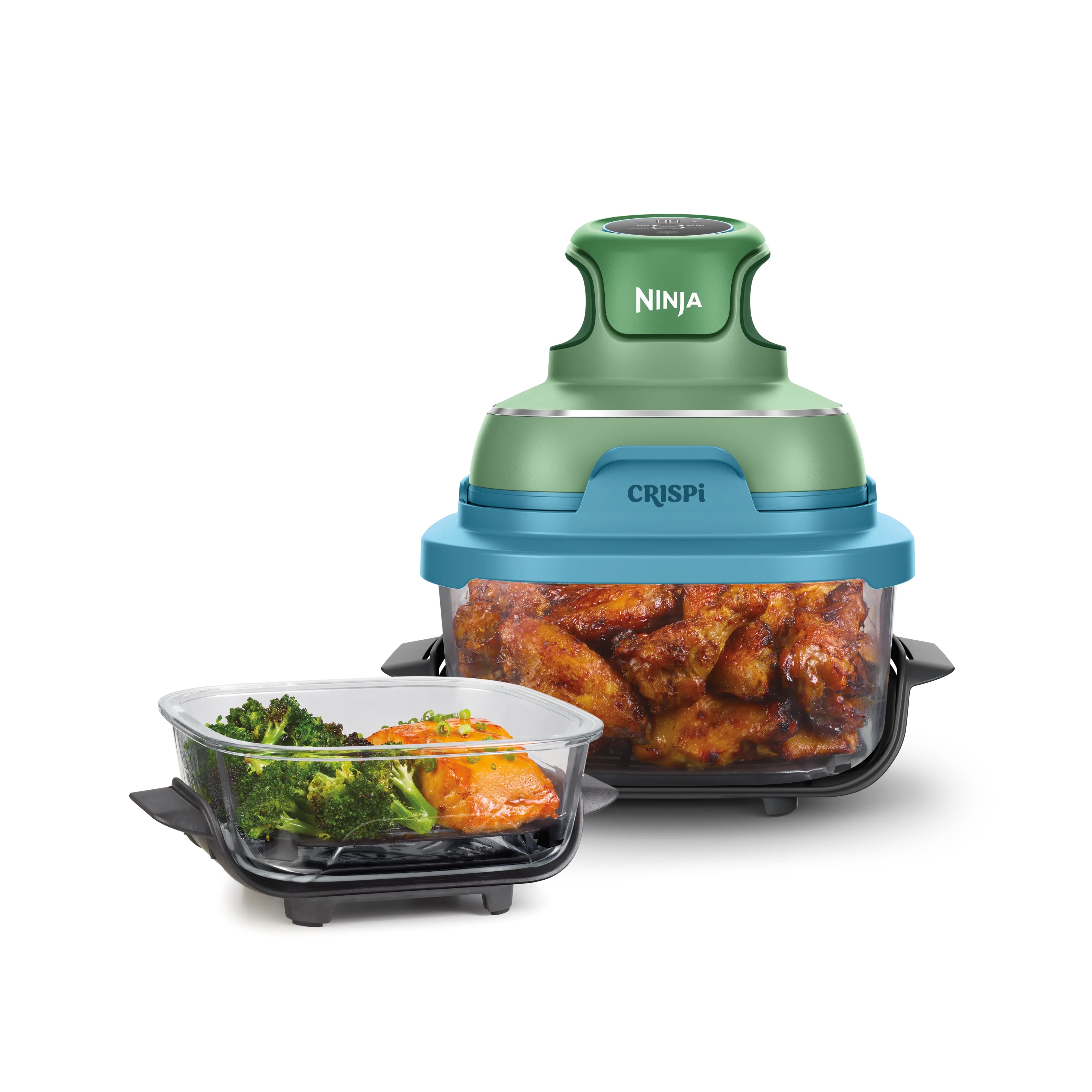 Ninja CRISPi 4-in-1 Taşınabilir Cam Hazneli Pişirme Sistemi - Mint