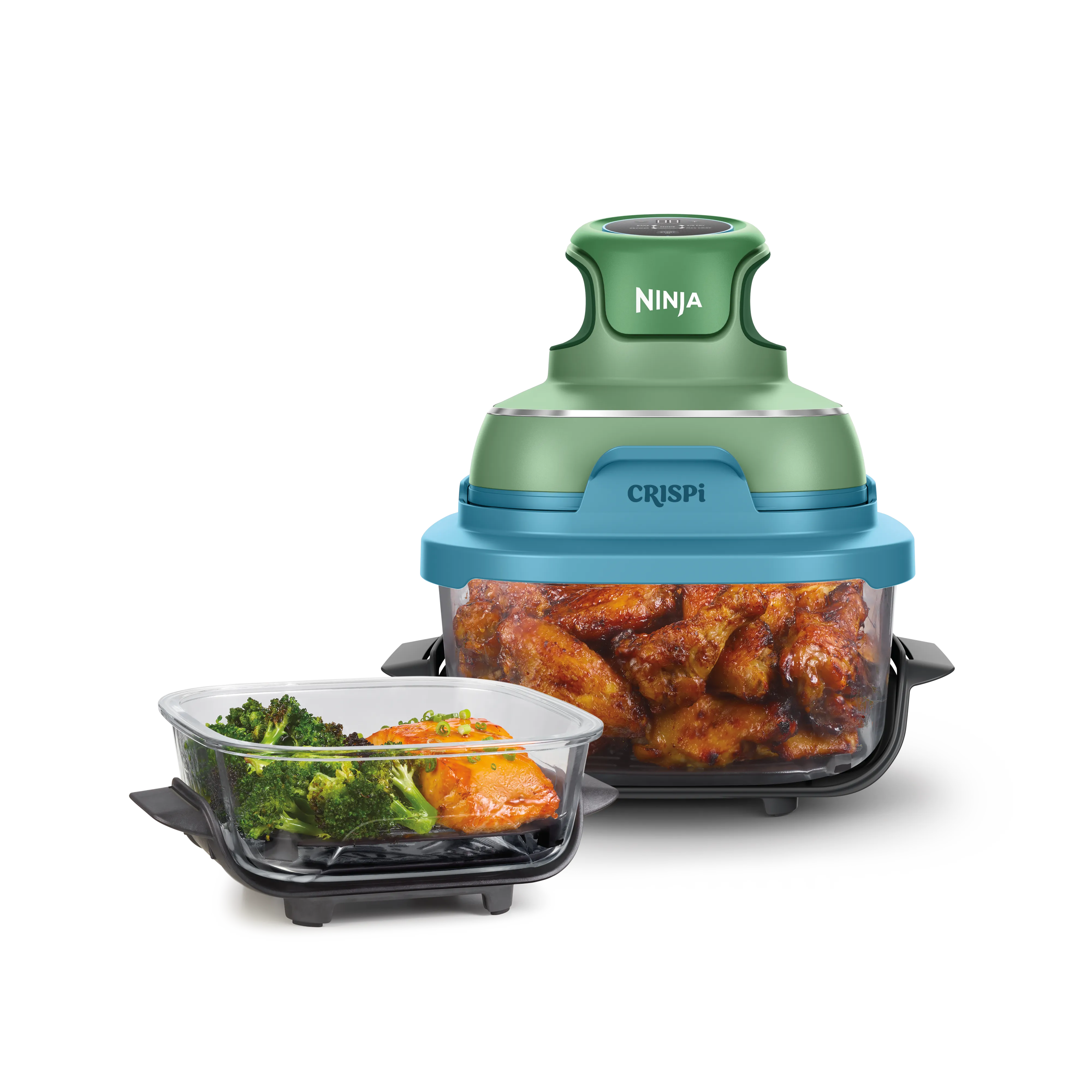 Ninja CRISPi 4-in-1 Taşınabilir Cam Hazneli Pişirme Sistemi - Mint