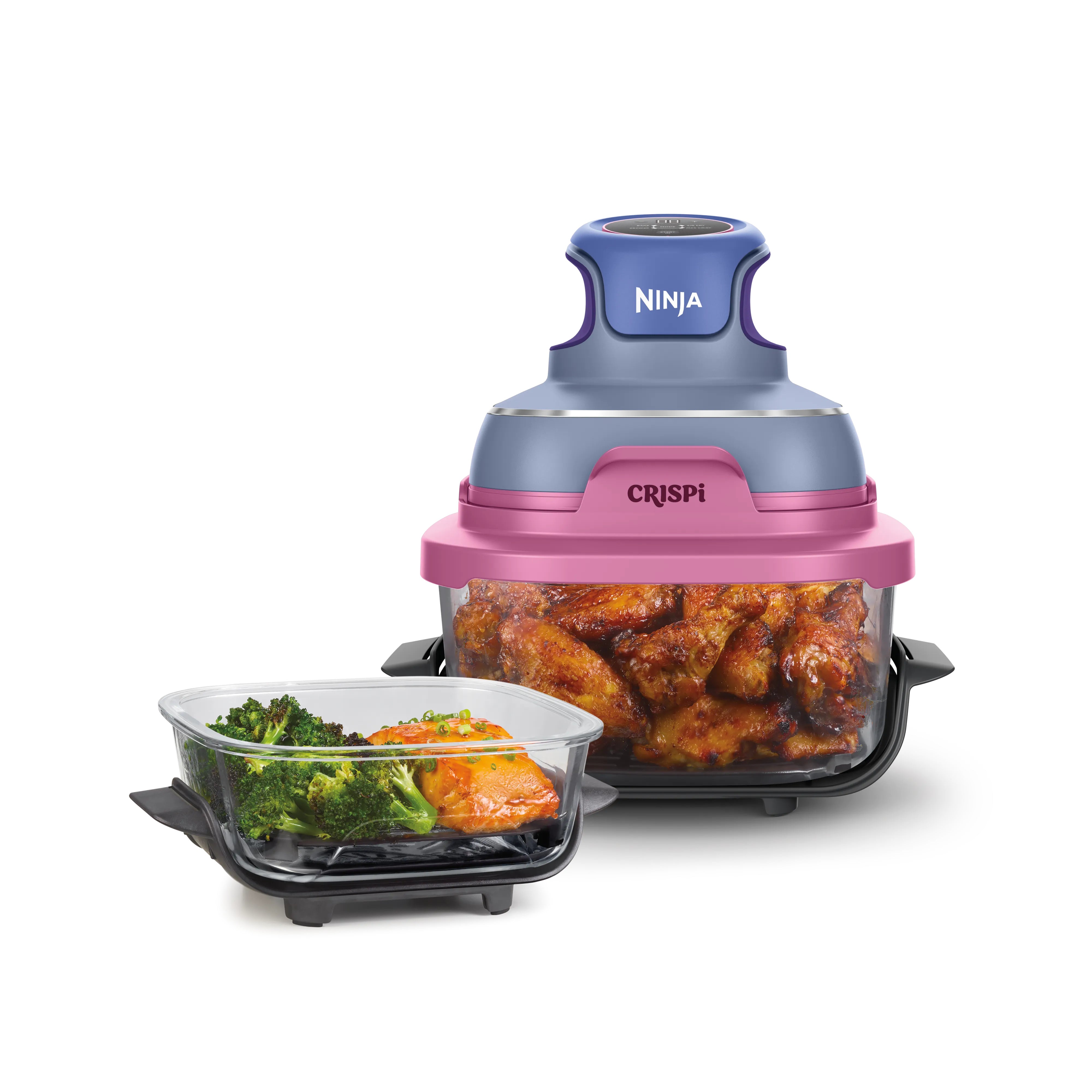 Ninja CRISPi 4-in-1 Taşınabilir Cam Hazneli Pişirme Sistemi - Purple Mauve