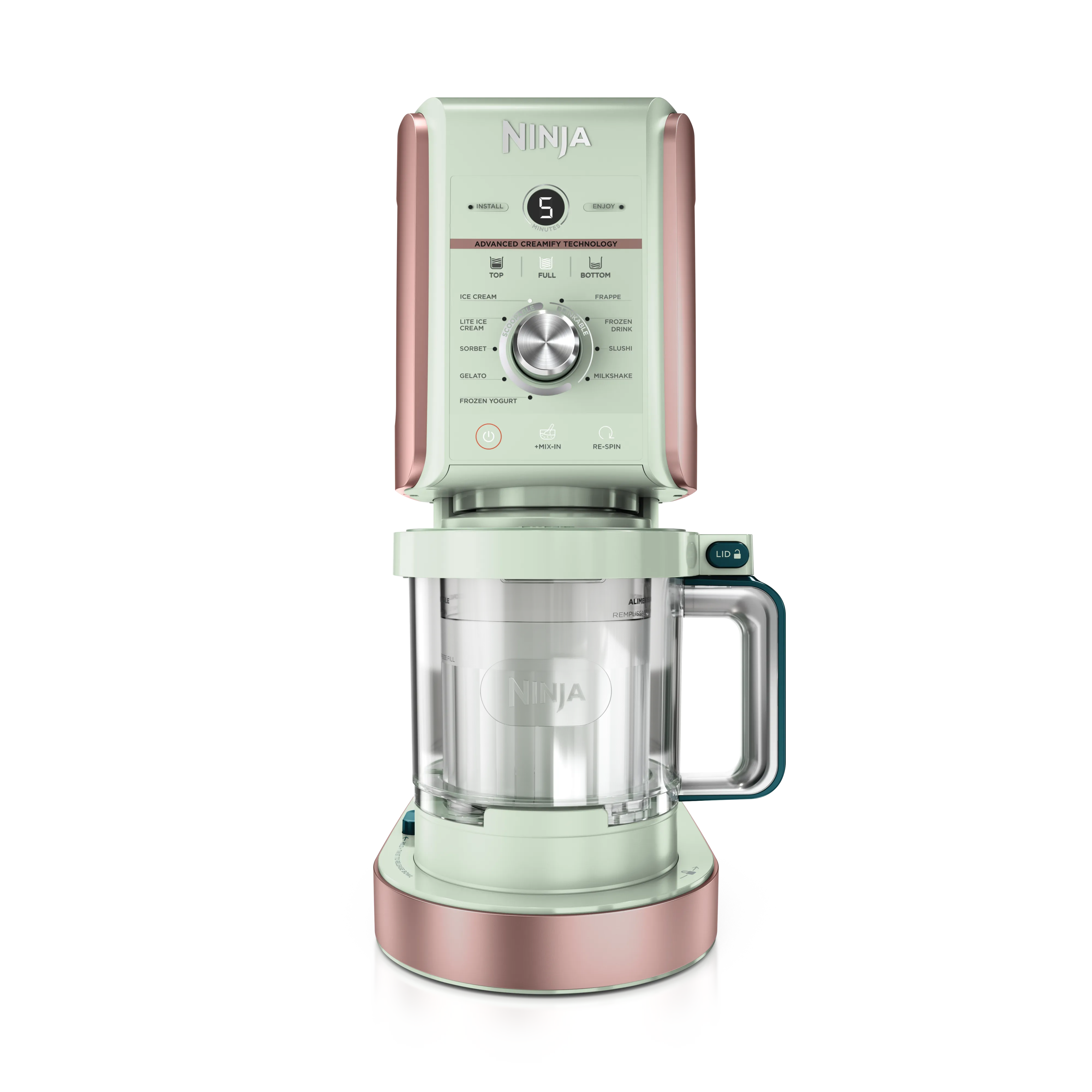 Ninja CREAMi Deluxe 10-in-1 Dondurma ve Frozen Makinesi-Frosted Strawberry Matcha