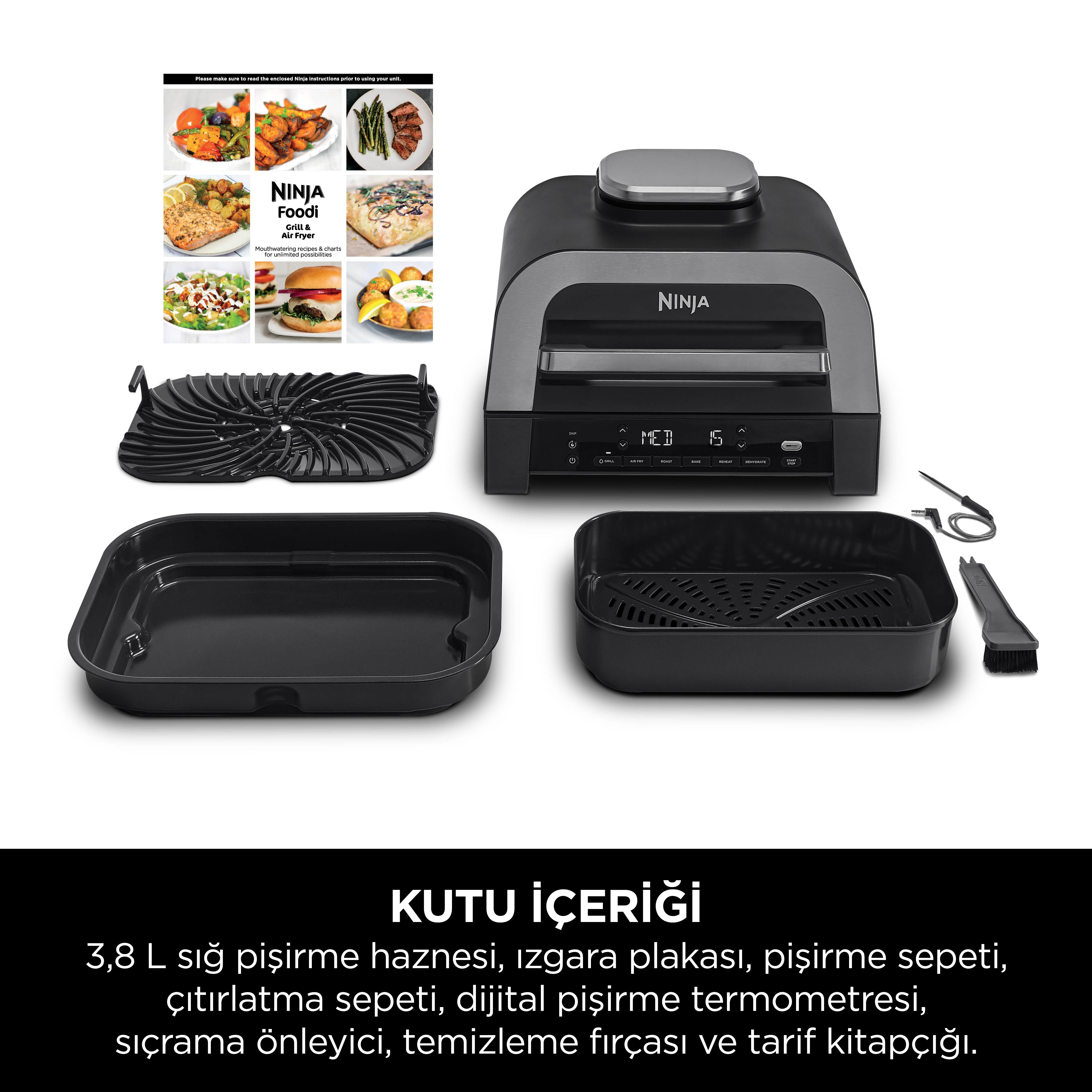 Ninja Foodie MAX 6-in-1 Izgara ve Air Fryer – Sharkninja