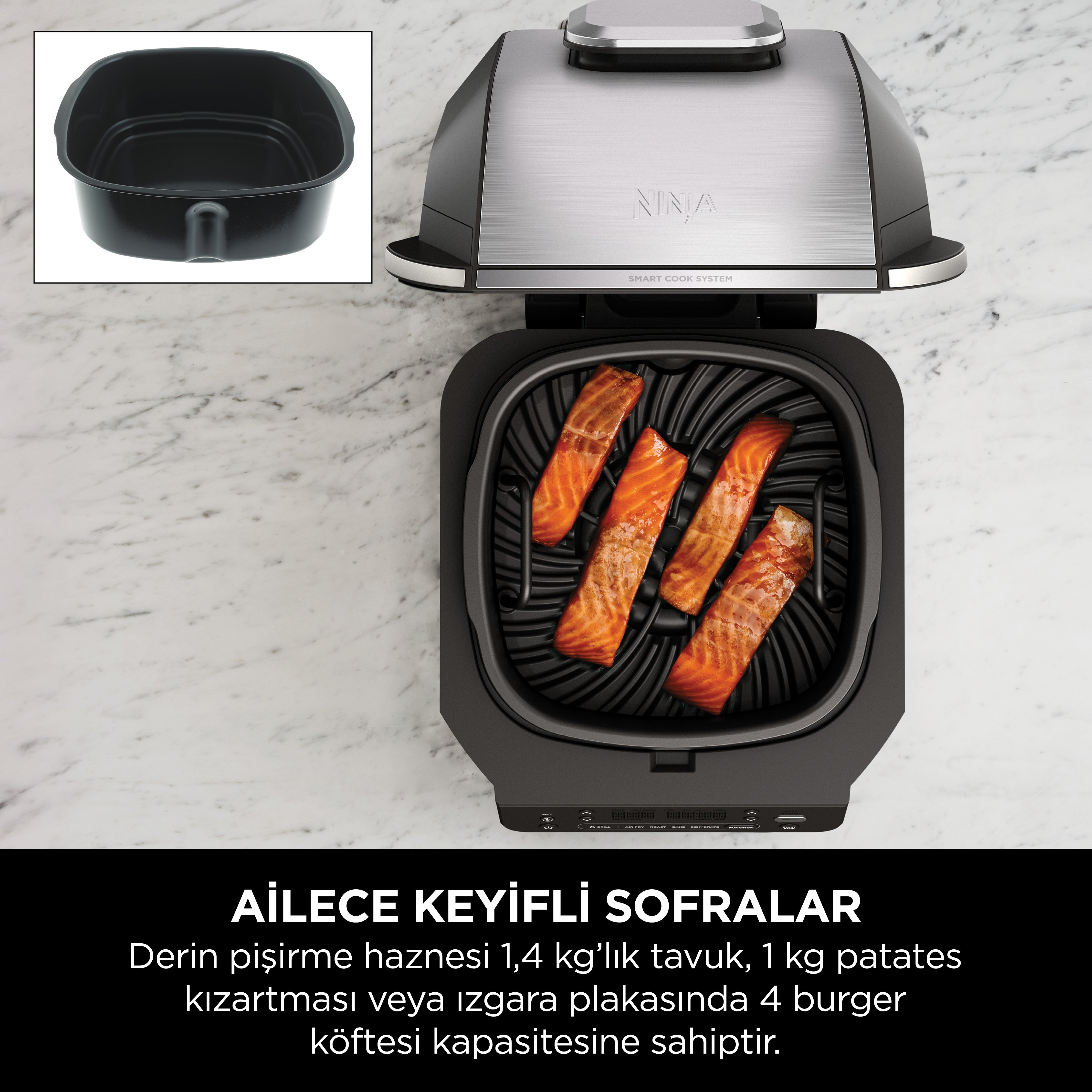 Ninja Foodie MAX 6-in-1 Izgara ve Air Fryer – Sharkninja