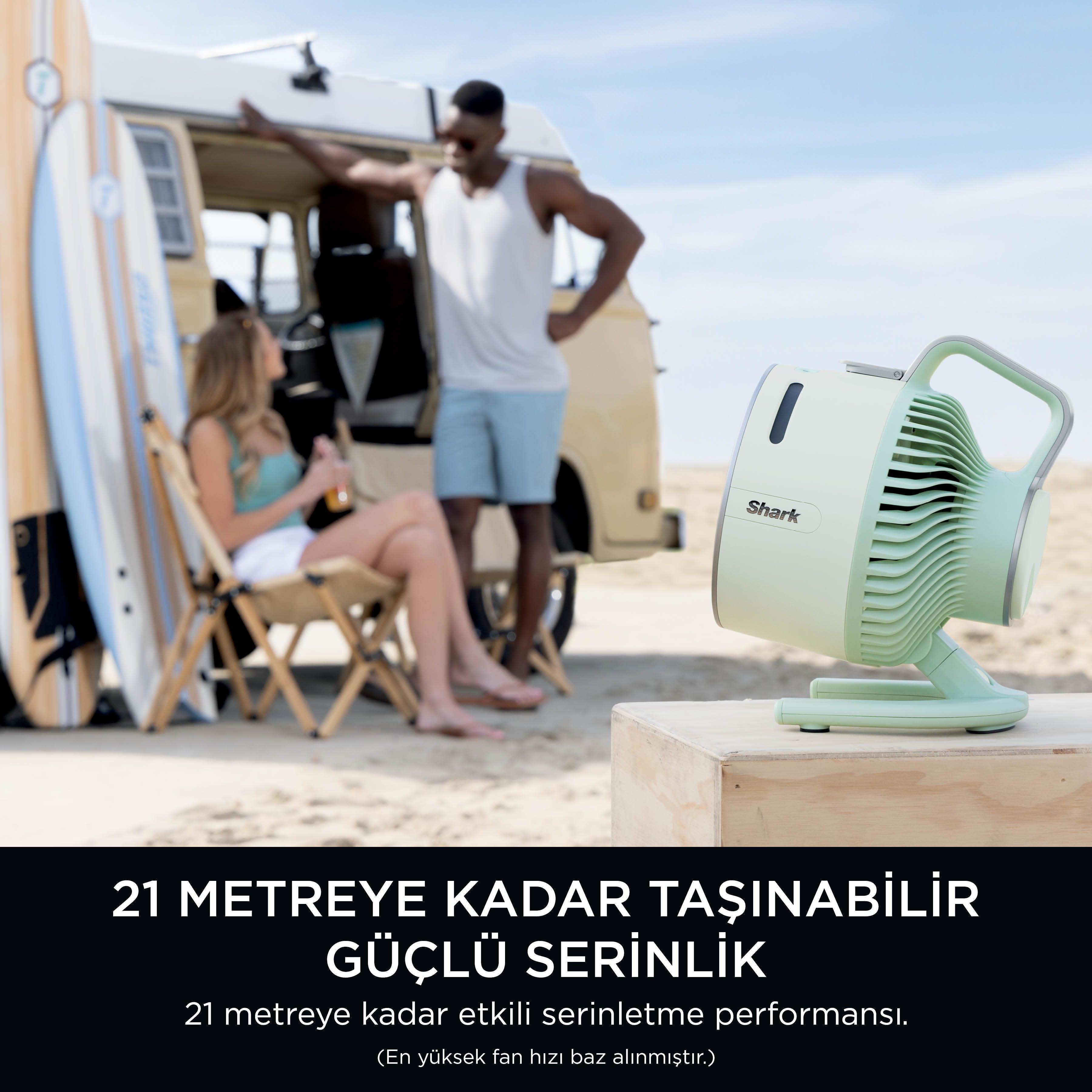 Shark Flexbreeze HydroGo Serinletici Buharlı Fan - Yeşil – Sharkninja