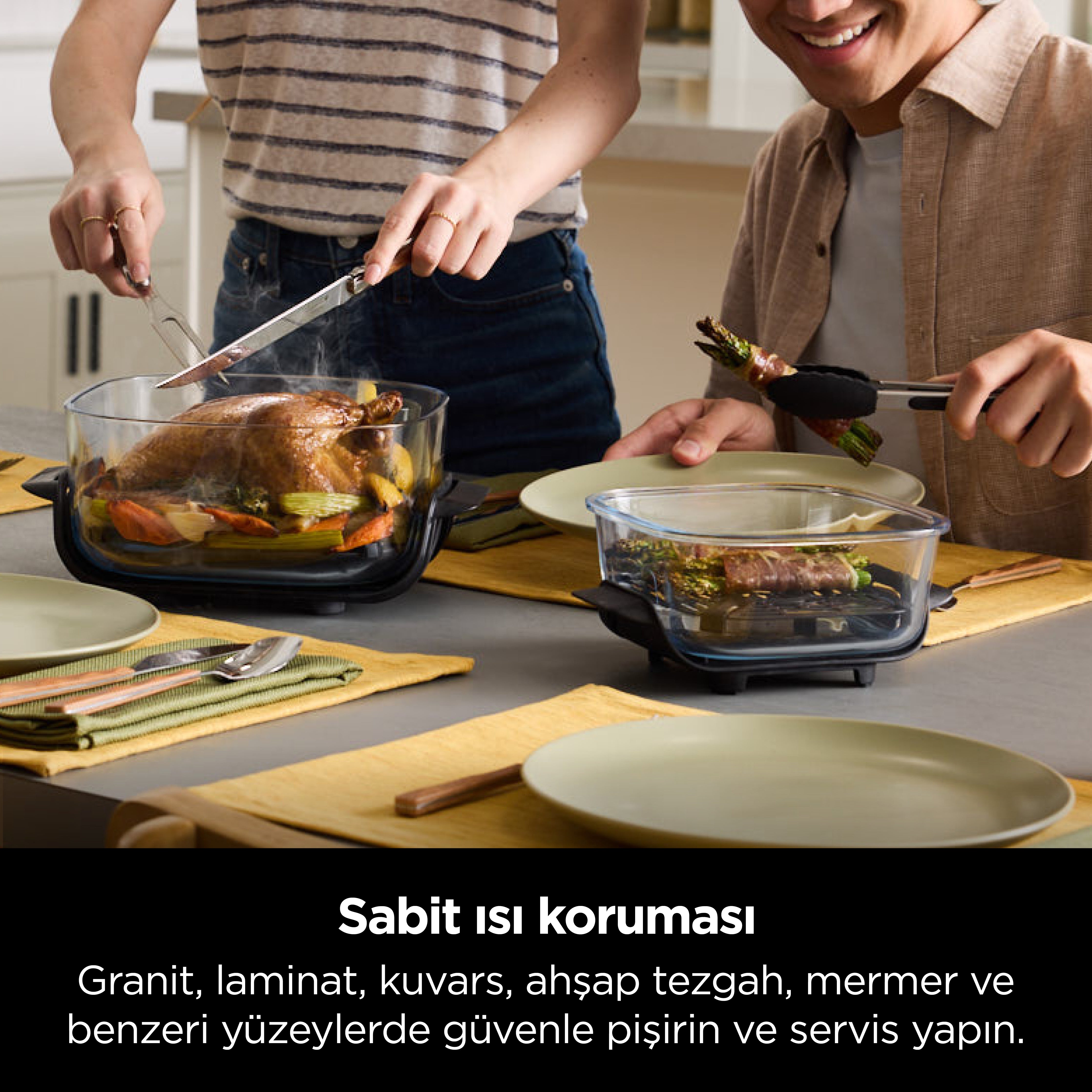 Ninja CRISPi 4-in-1 Taşınabilir Cam Hazneli Pişirme Sistemi