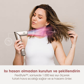 Shark FlexStyle 5-in-1 Saç Kurutma & Şekillendirme Sistemi - Stone