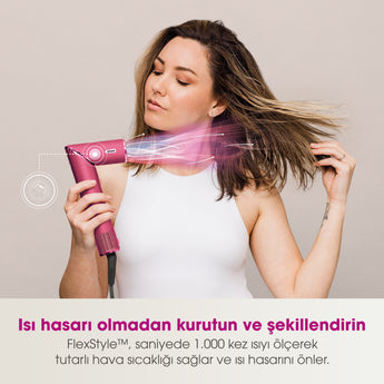 Shark FlexStyle 5-in-1 Saç Kurutma & Şekillendime Sistemi - Malibu Pink