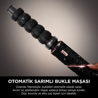 Shark FlexStyle Sparkle 5-in-1 Saç Kurutma & Şekillendirme Sistemi - Black Diamond Limited Edition