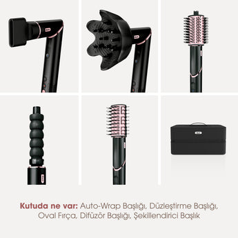 Shark FlexStyle 5-in-1 Saç Kurutma ve Şekillendirme Sistemi - Black