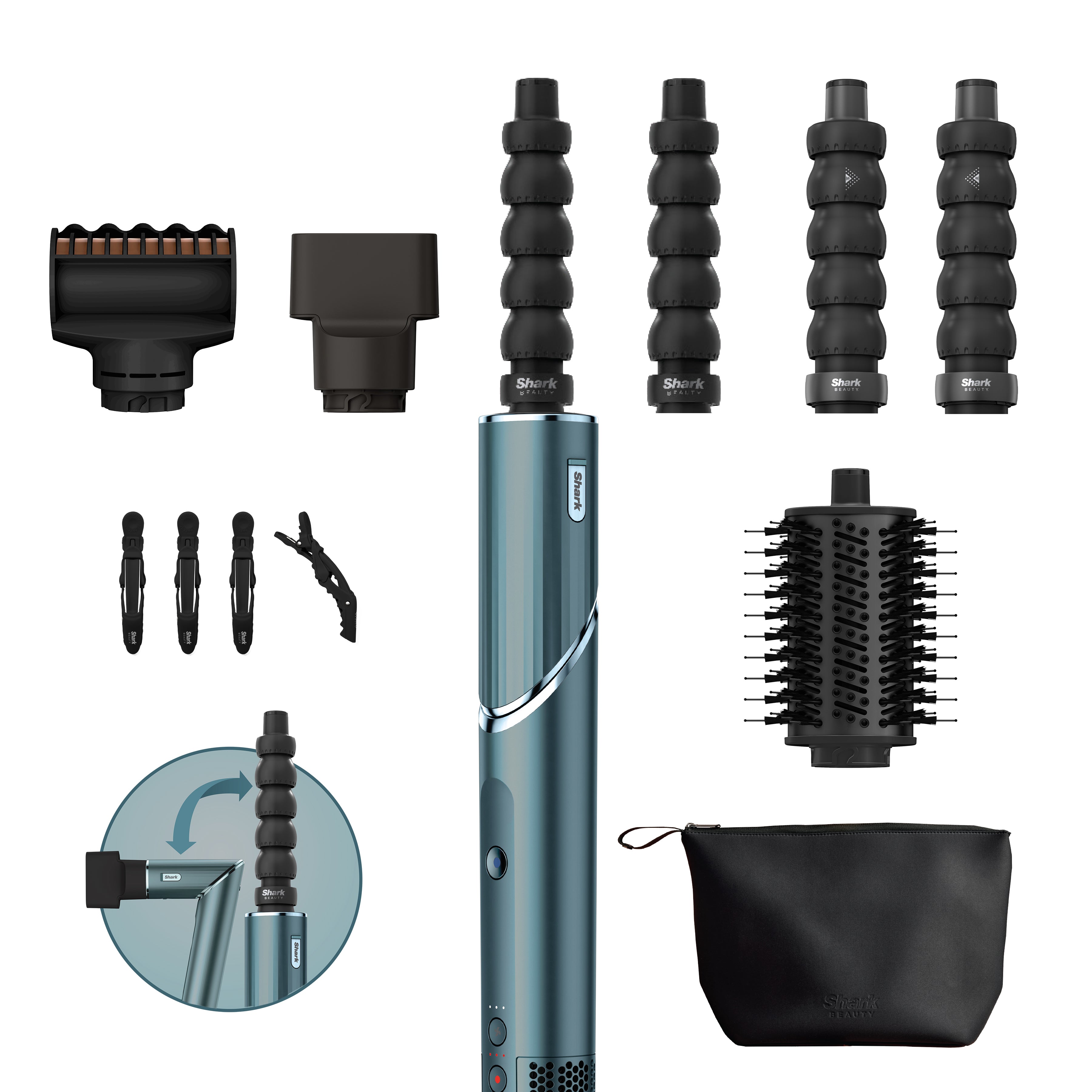 Shark FlexStyle 5-in-1 Saç Kurutma & Şekillendirme Sistemi - Teal