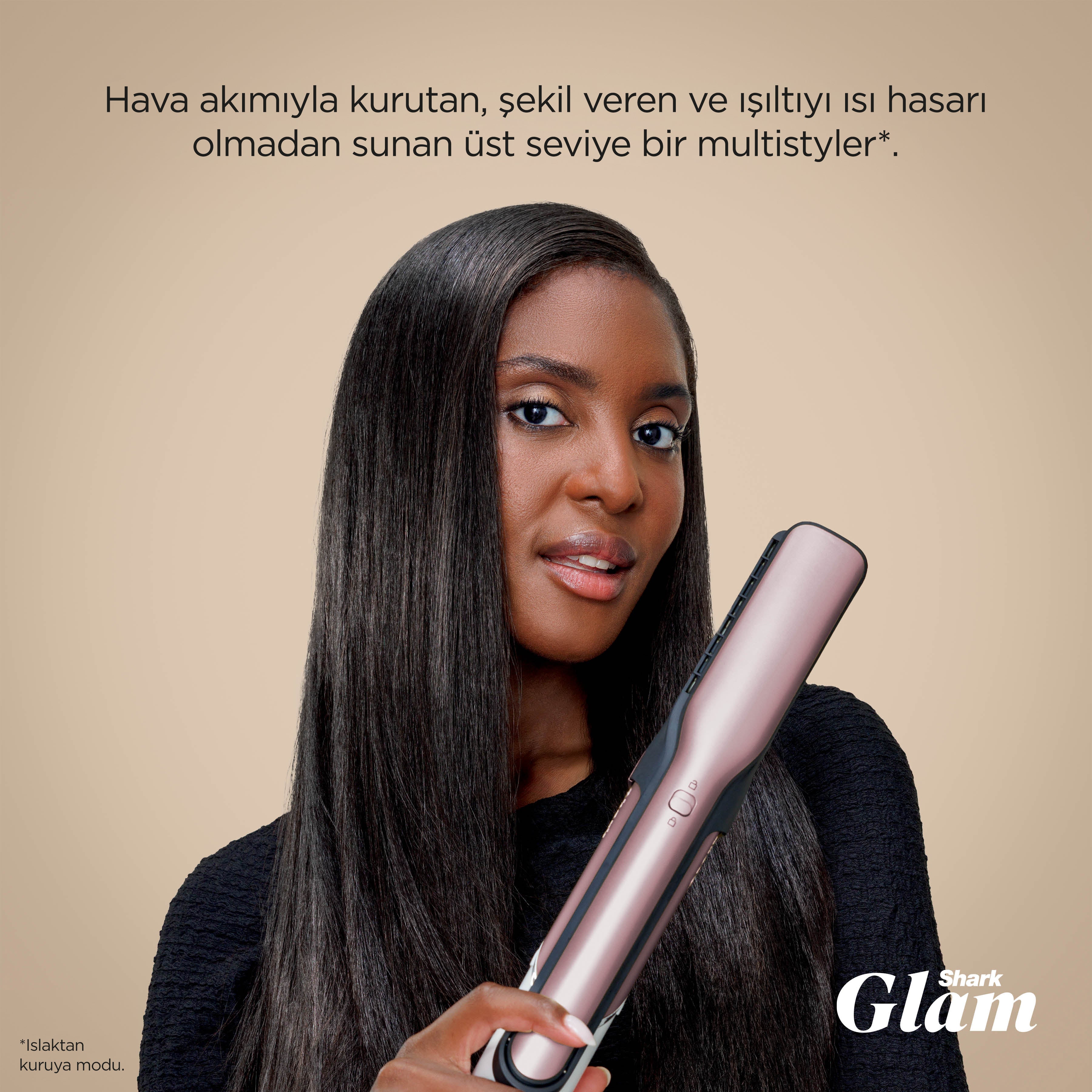 Shark Glam 5 Başlıklı Düz,Dalgalı ve Bukleli Çok Amaçlı Saç
