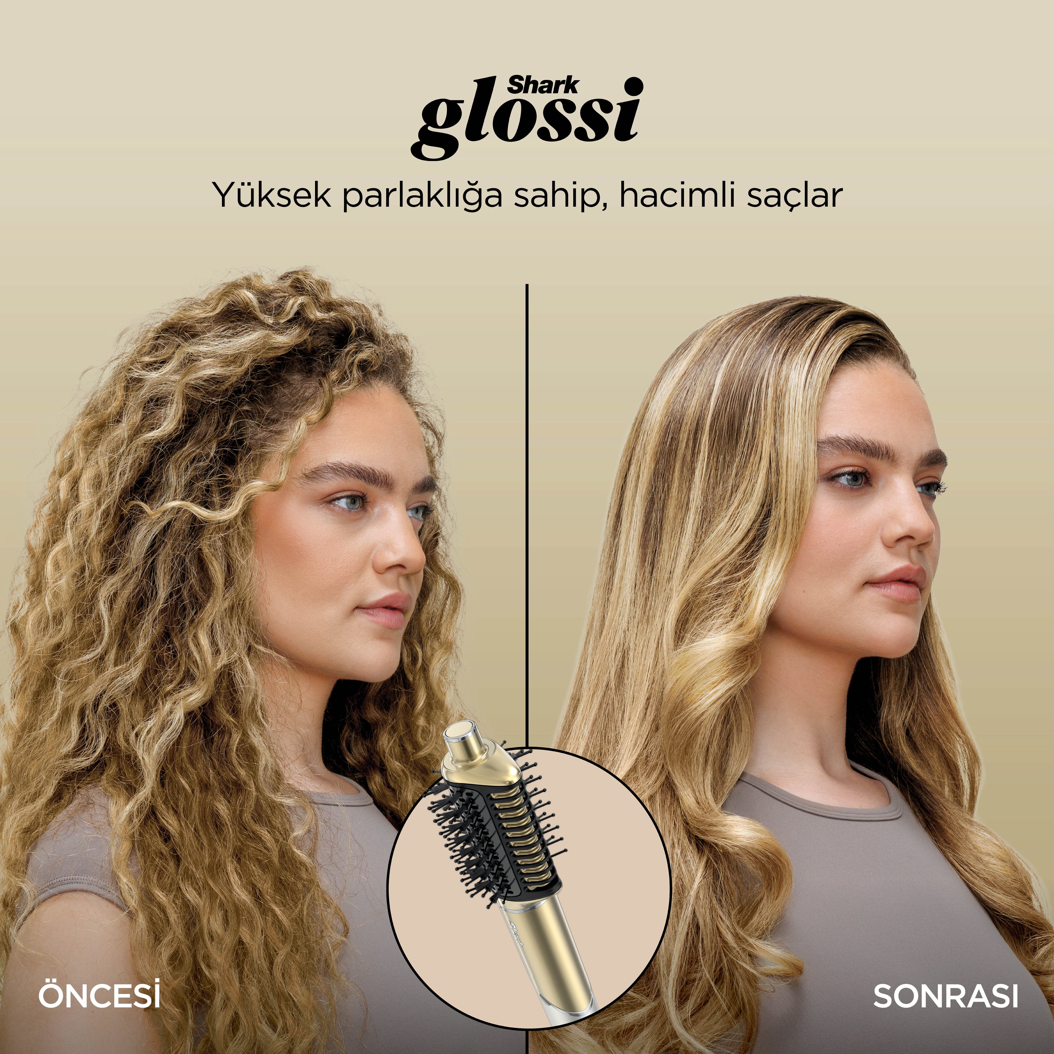Shark Glam 5 Başlıklı Düz,Dalgalı ve Bukleli Çok Amaçlı Saç