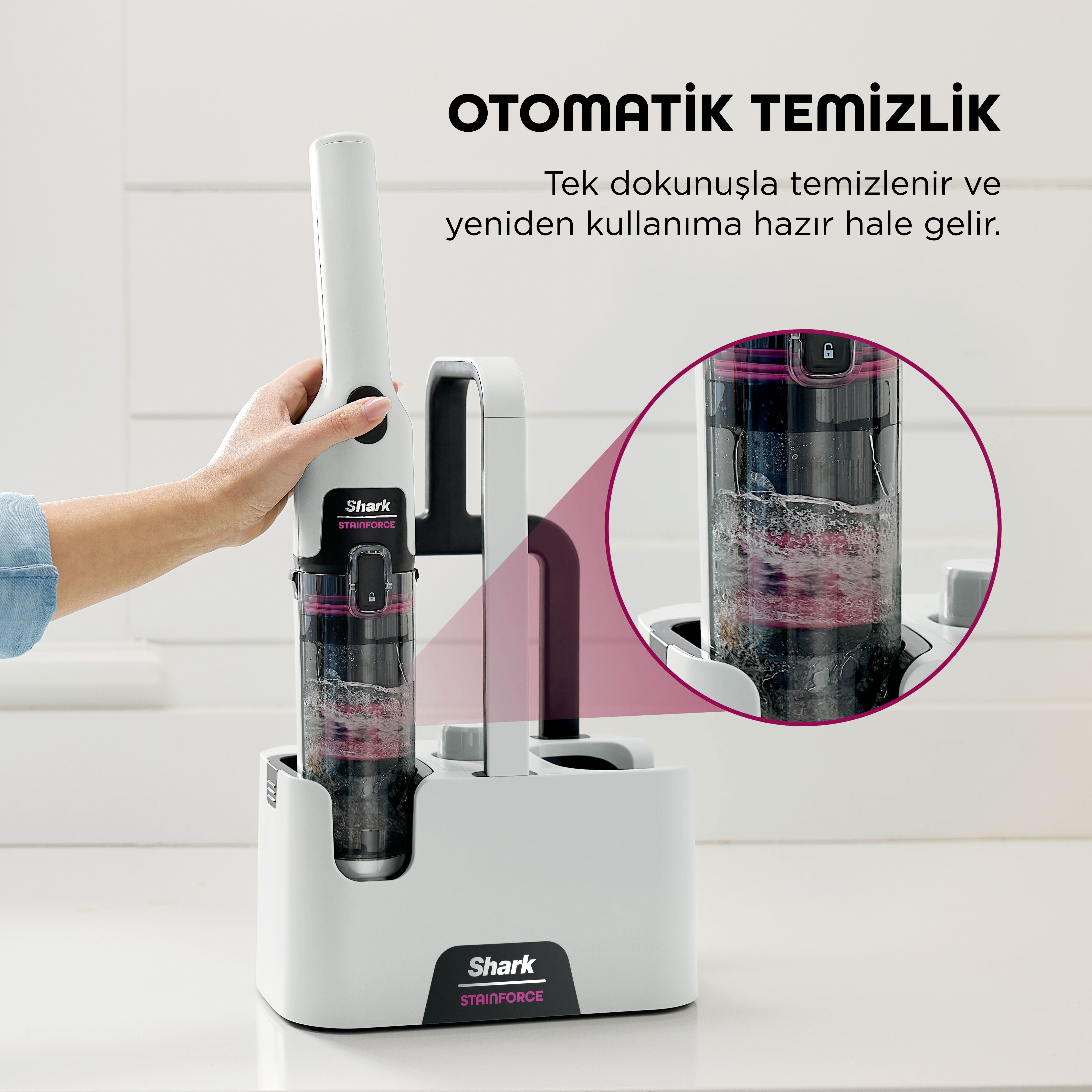 Shark STAINFORCE HX700J 本体 Shark StainForce Kablosuz Leke Çıkarma Makinesi – Sharkninja