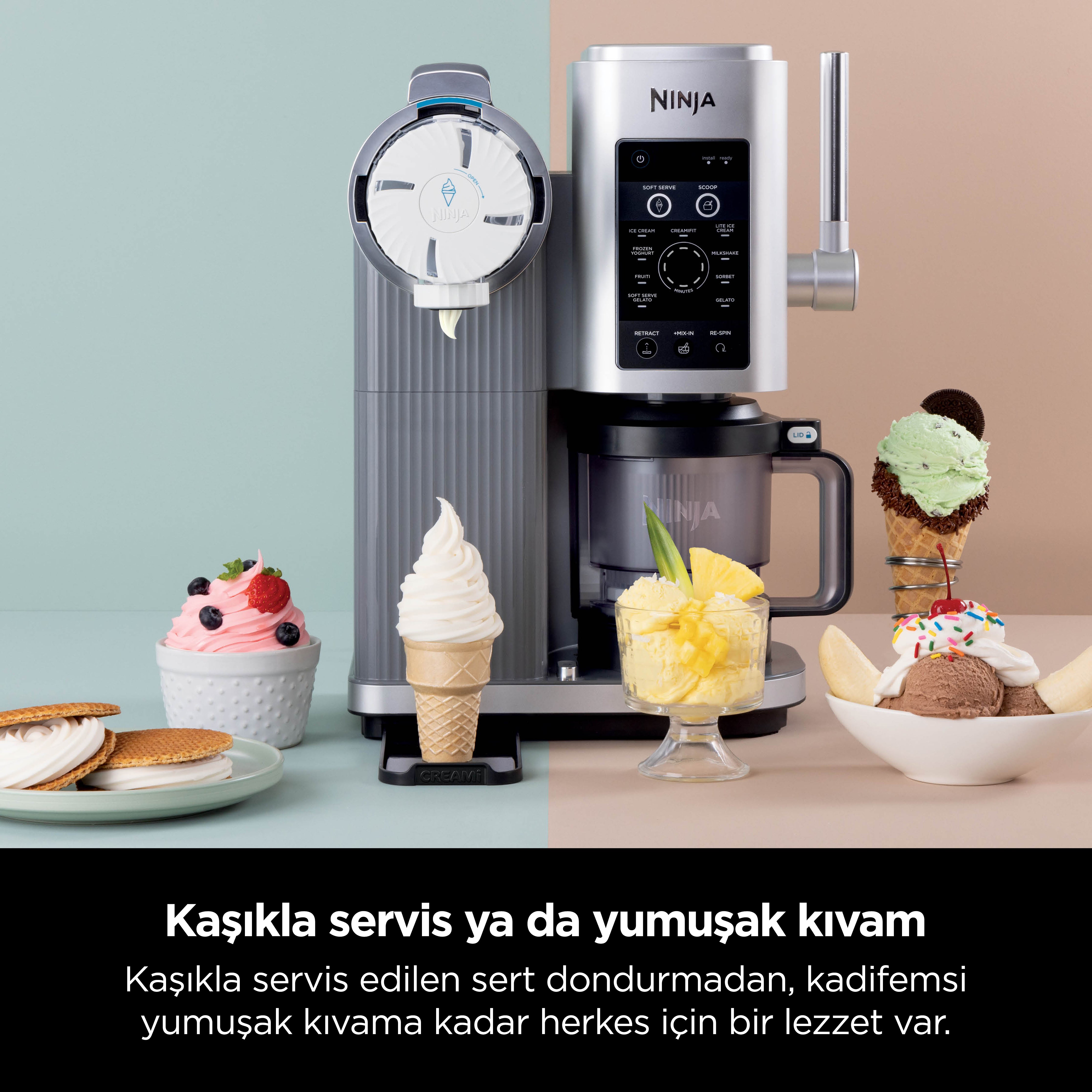 Ninja Swirl by CREAMi 13-in-1 Soft Serve & Dondurma Makinesi