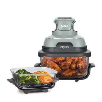 Ninja CRISPi 4-in-1 Taşınabilir Cam Hazneli Pişirme Sistemi - Sage Green