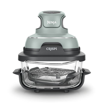 Ninja CRISPi 4-in-1 Taşınabilir Cam Hazneli Pişirme Sistemi - Sage Green