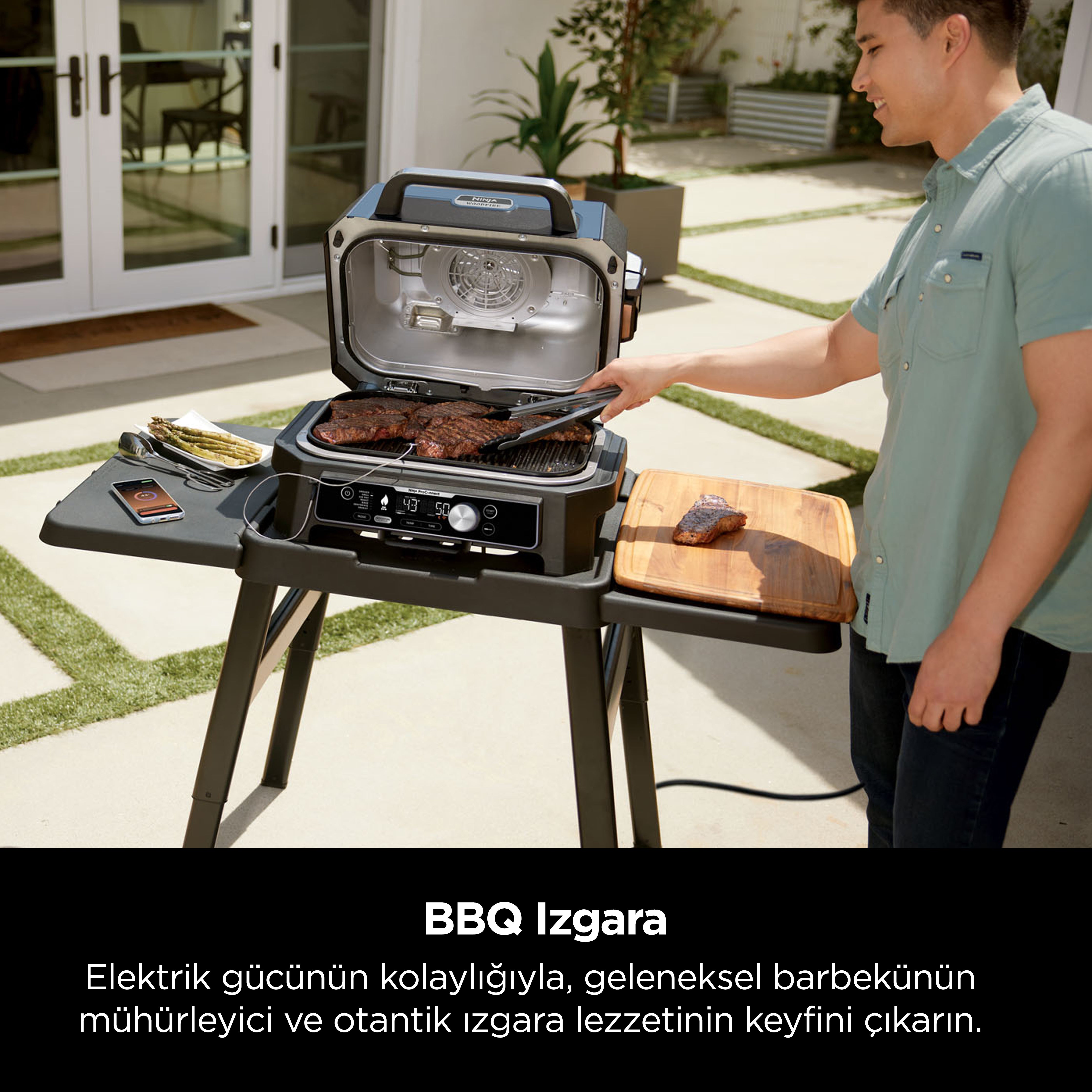 Ninja Woodfire Pro Connect XL Electric BBQ Grill & Smoker – Sharkninja