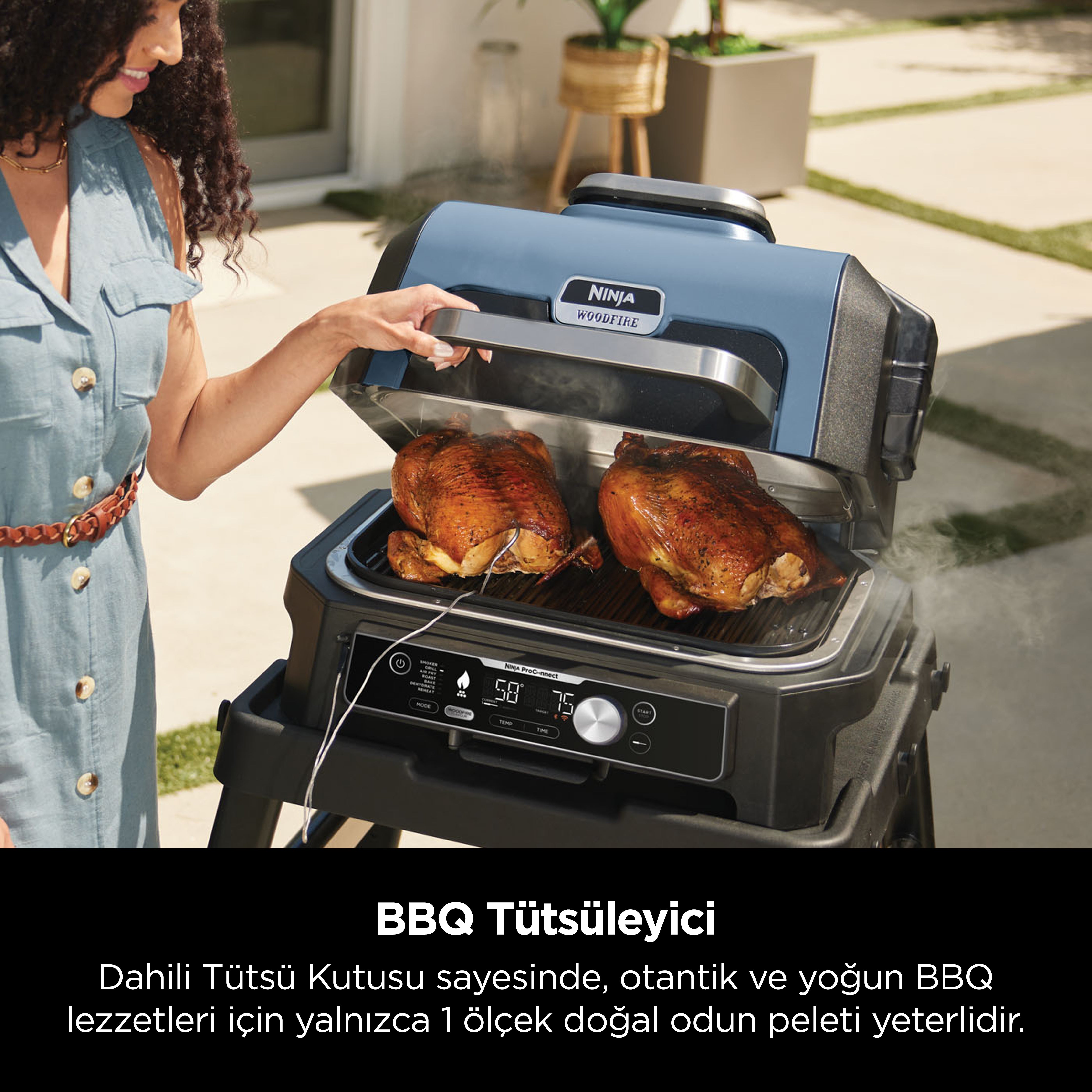 TMキューブ一式 Ninja Woodfire Pro Connect XL Electric BBQ Grill & Smoker – Sharkninja