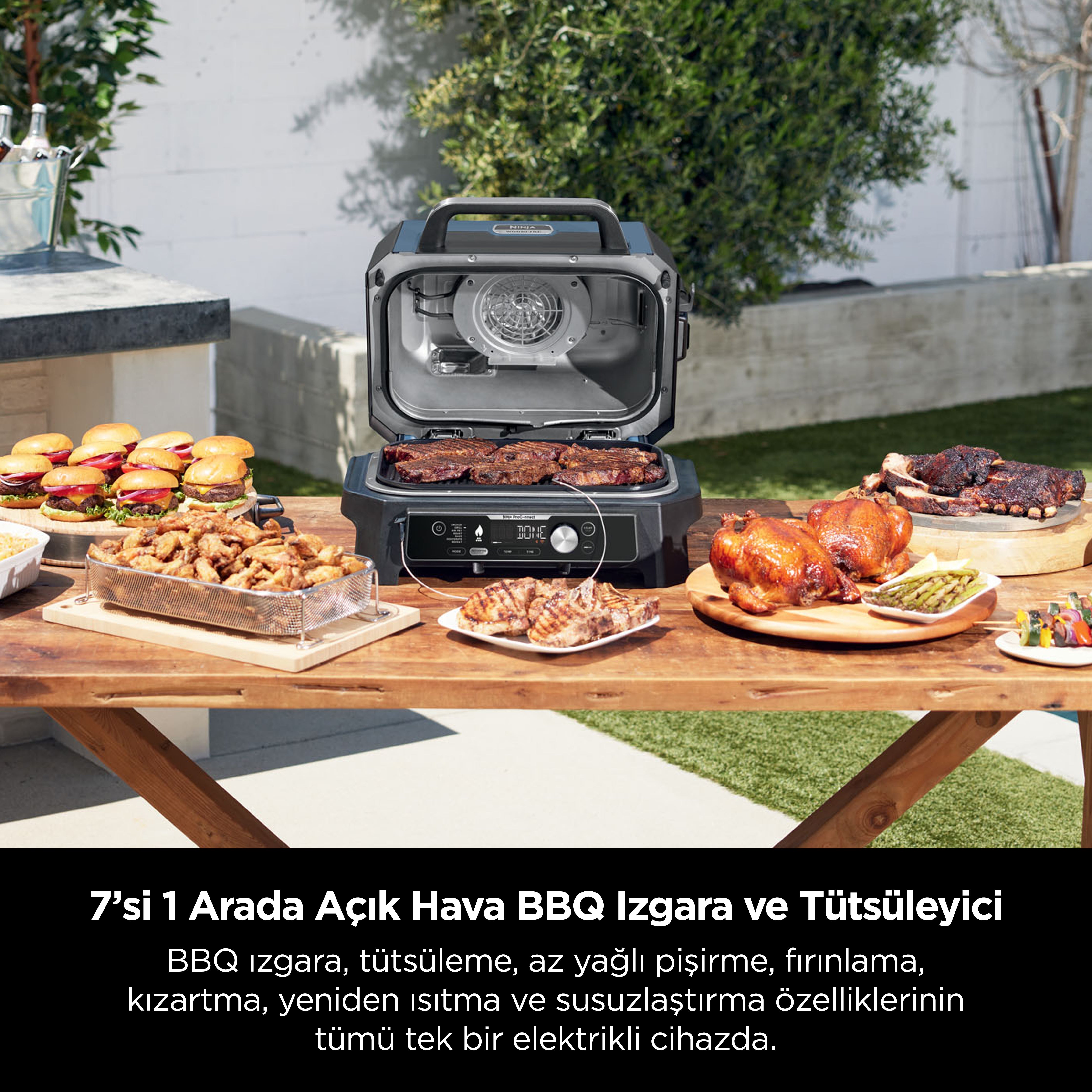 Ninja Woodfire Pro Connect XL Electric BBQ Grill & Smoker – Sharkninja